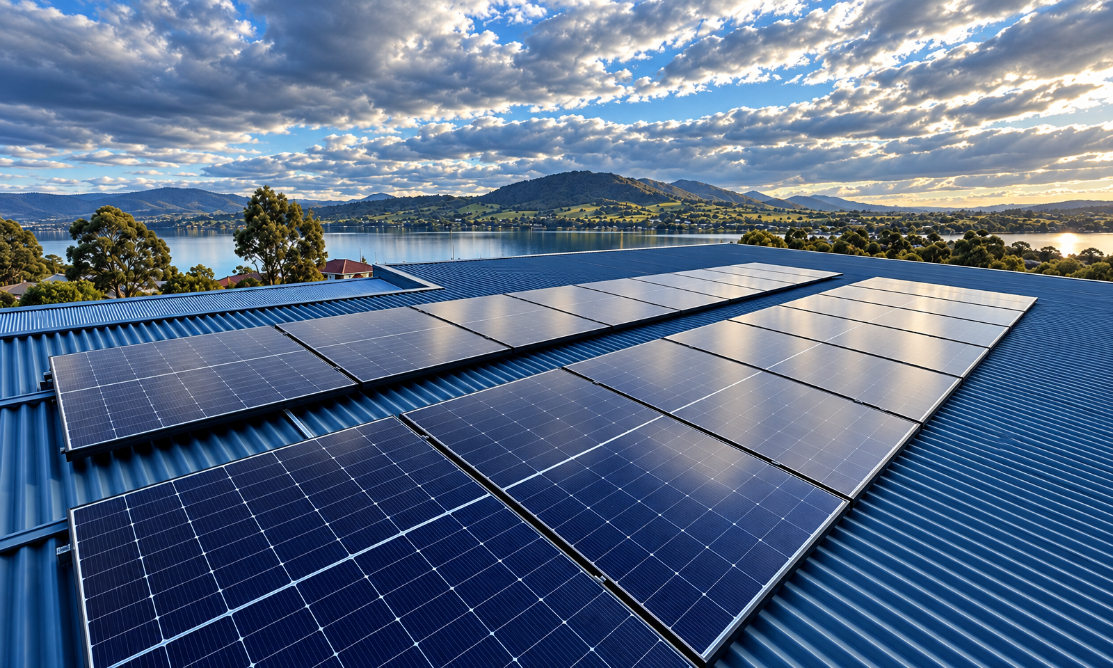Rooftop solar panels